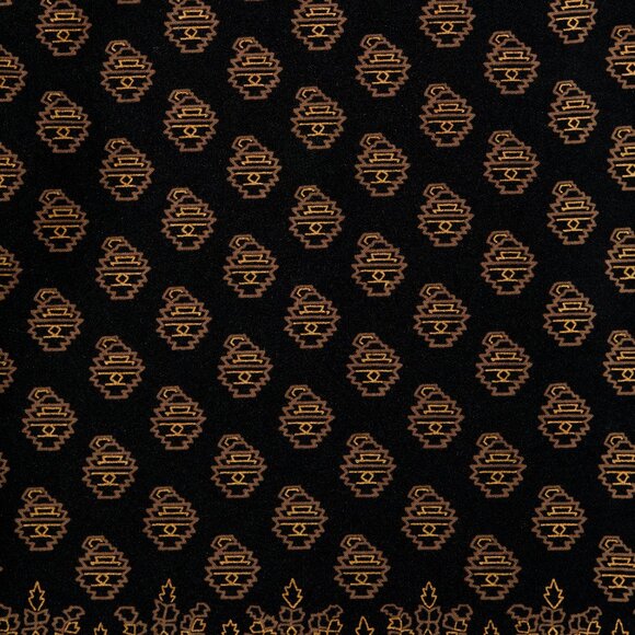 Briggs Vintage Black & Gold Paisley Pencil Skirt 👑✨ - Picture 4 of 6